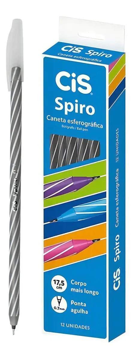 CANETA ESFEROGRAFICA CIS SPIRO 0,7